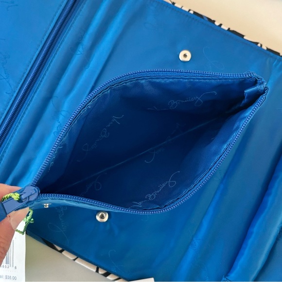 VERA BRADLEY All Wrapped Up Jewelry Roll Travel Organizer Blue Bayou Pattern - Picture 8 of 11